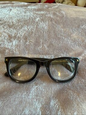 Glossy black clear lenses